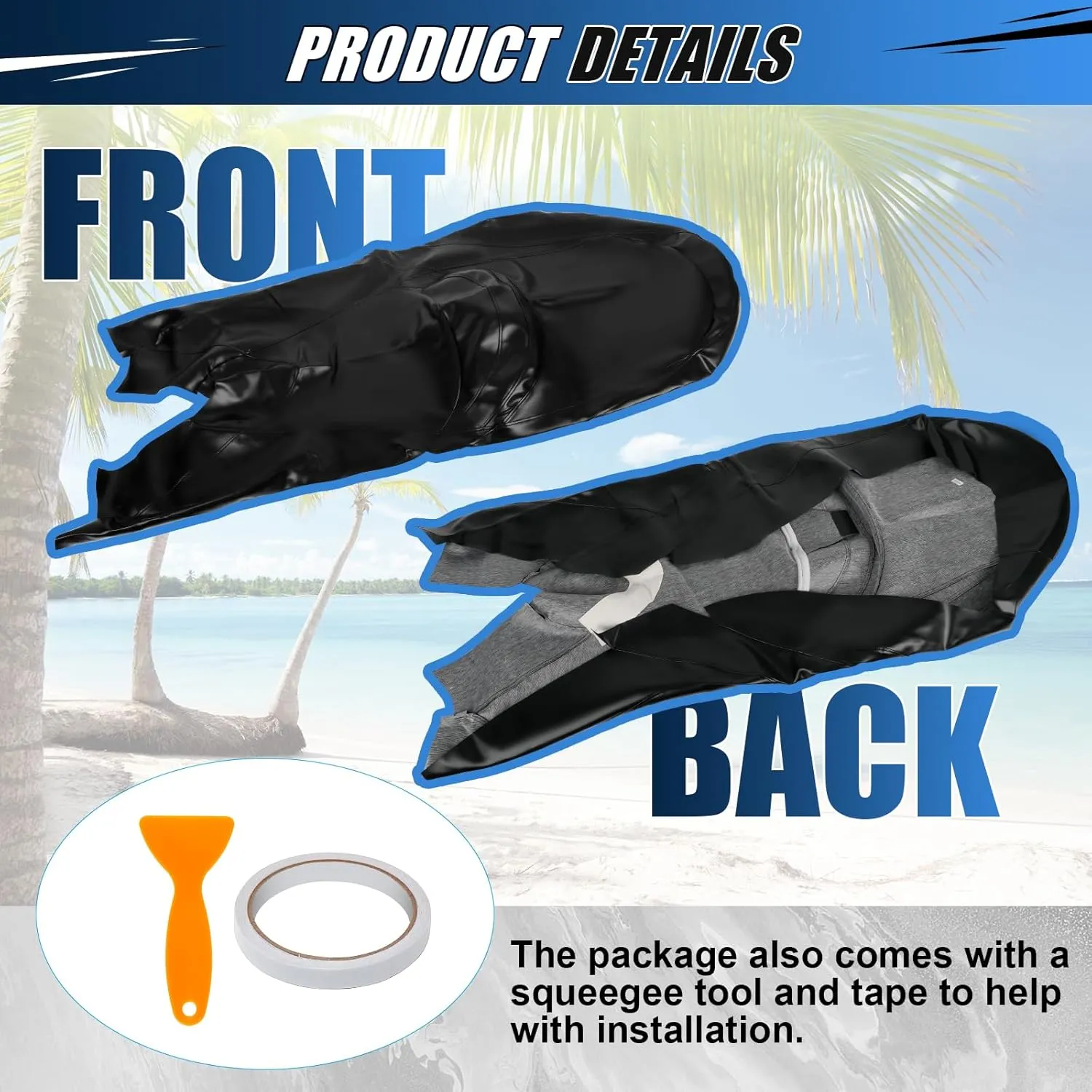 Seat Cover Replacement for SeaDoo 2011-2018 GTI SE / 2012-2018 GTR 215/230 / 2011-2018 GTI Limited 155
