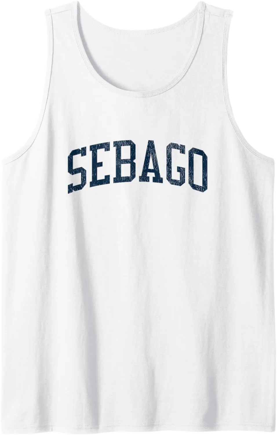 Sebago ME Vintage Athletic Sports JSN2 Navy Print Tank Top