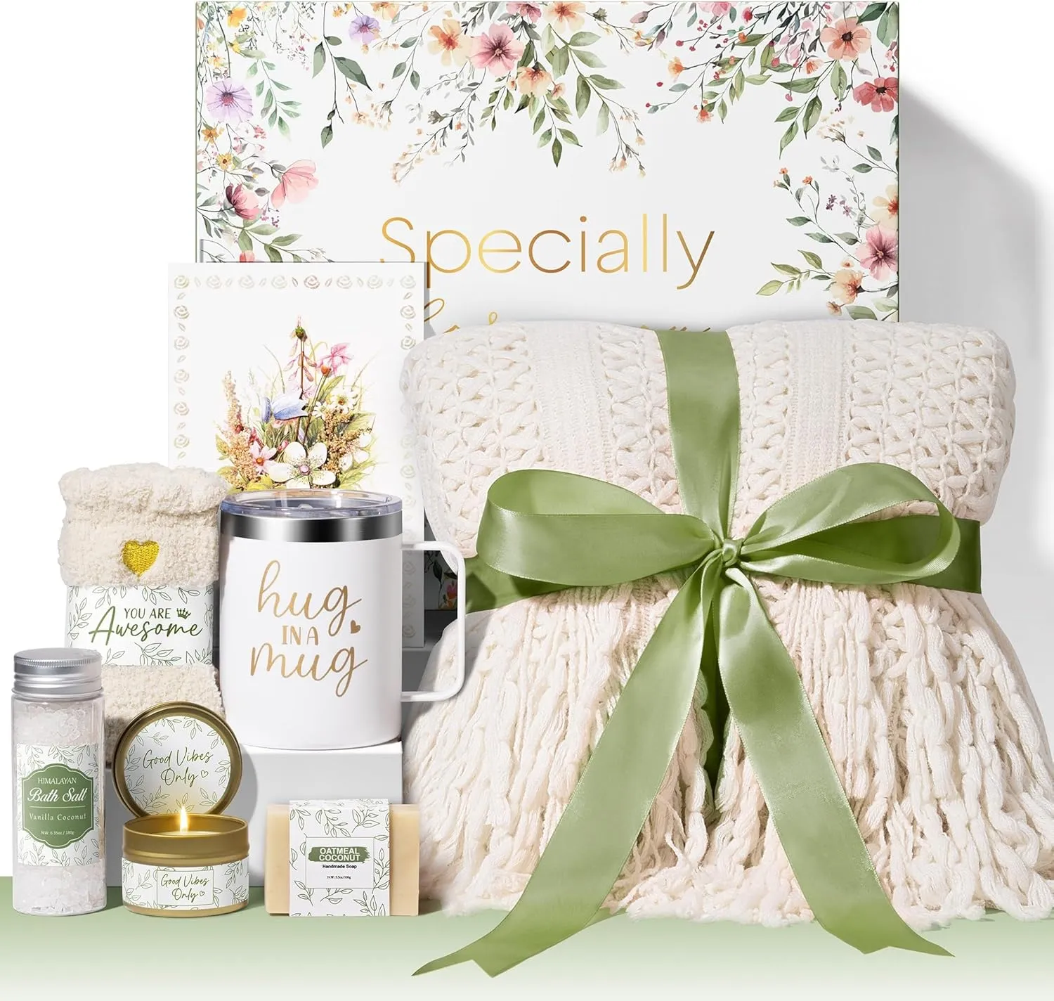 Self Care Gifts for Women Get Well Soon Gifts, Birthday Gifts for Women Care Package, Sympathy Gift Baskets Spa Gifts Thinking of You Mothers Day Inspirational Gifts for Mom Her Wife Friend Grandma