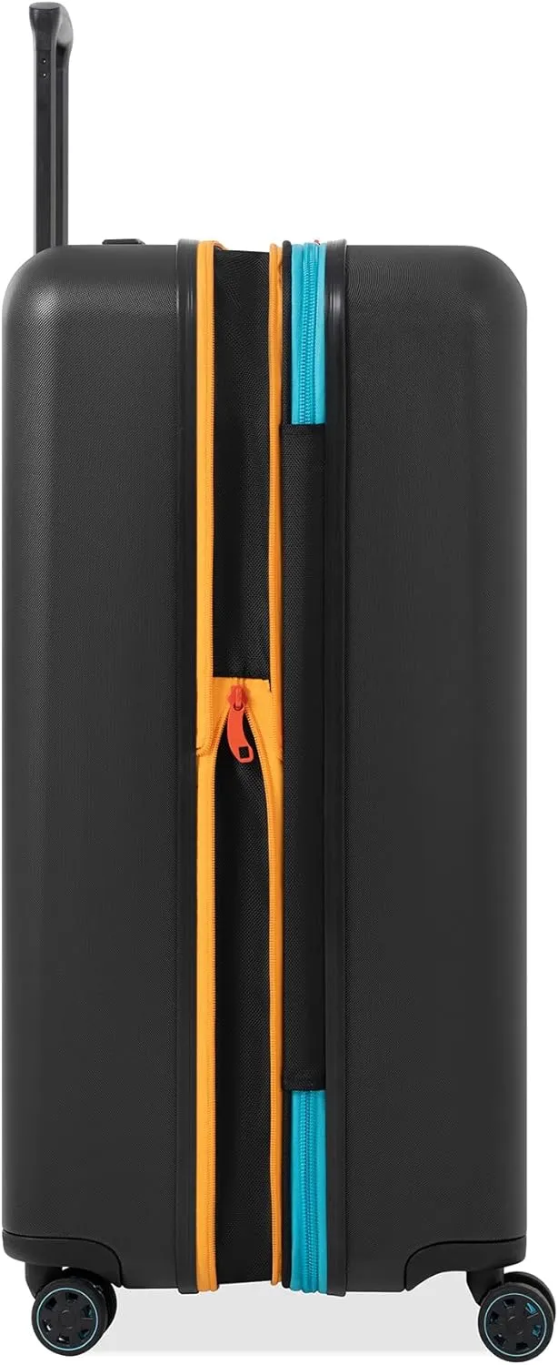 Sherpani Meridian, 29 Inch Travel Hardside Luggage, Durable Hardshell Luggage, Expandable Suitcase with 4 Double Spinner Wheels, Checked Luggage for Women (Chromatic)