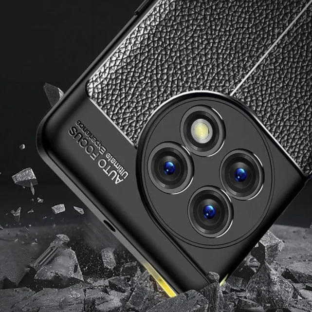 Shockproof Leather Texture Soft Silicone OnePlus Case