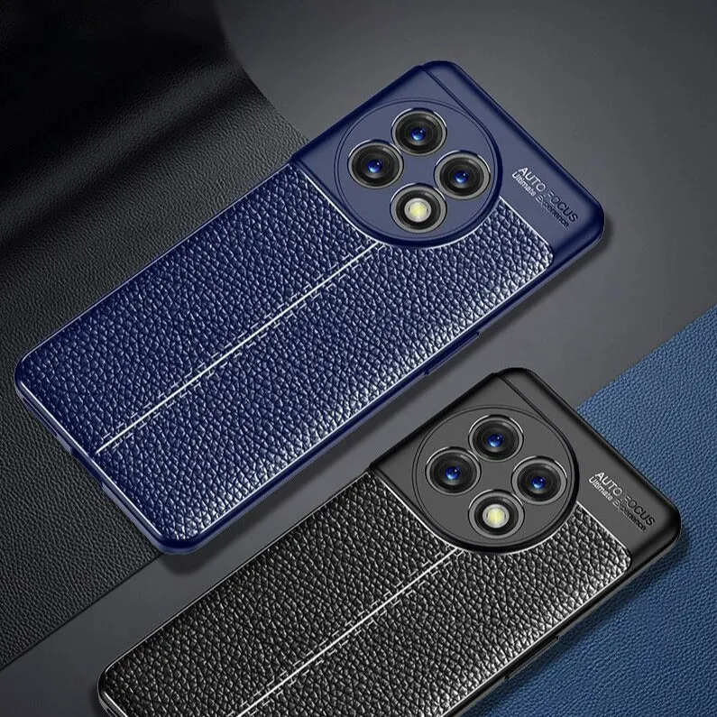 Shockproof Leather Texture Soft Silicone OnePlus Case