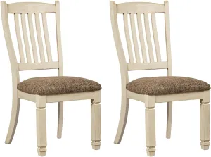 Signature Design by Ashley Bolanburg 20" Upholstered Dining Room Chair, Set of 2, Antique White