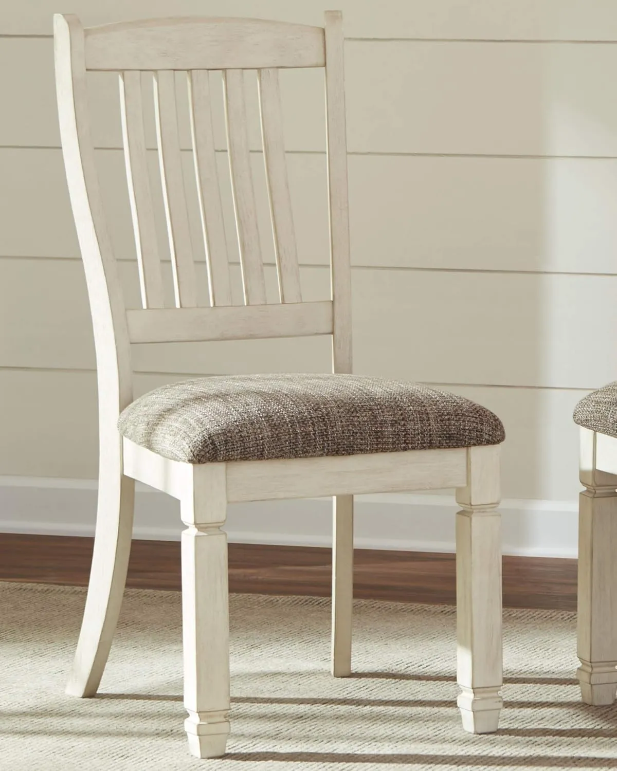 Signature Design by Ashley Bolanburg 20" Upholstered Dining Room Chair, Set of 2, Antique White
