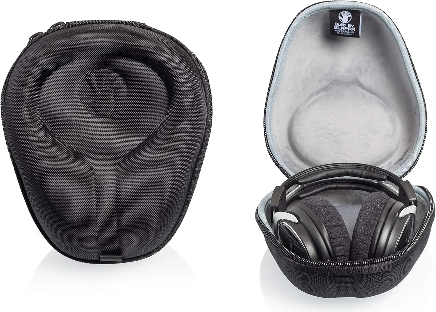 Slappa Full-Sized Duro-Shock xEVA HardBody Ballistic Nylon PRO Headphone Case for Audio Technica, Beats, Sony   many more; Black (SL-HP-99)