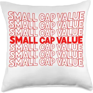 Small Cap Value Grocery Bag Factor Investing Stocks Throw Pillow