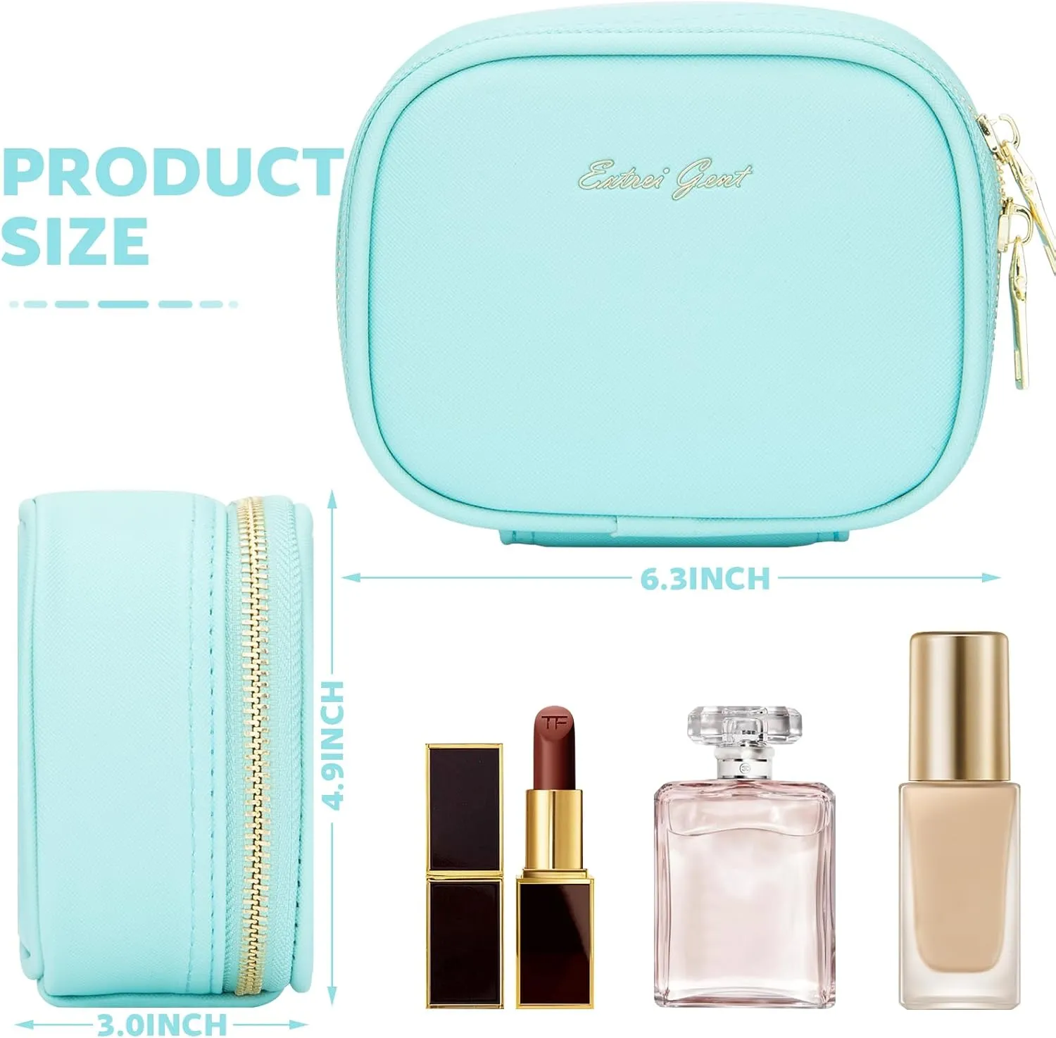 Small Makeup Bag Travel Train Case with Mirror and Light Mini Travel Makeup Train Case Cosmetic Organizer 3 Adjustable Brightness Toiletry Bag Portable Artist Storage