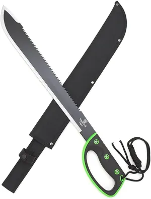 Snake Eye Tactical Full-Tang Fixed Blade Machete w/Sheath Outdoors Hunting Camping Fishing (770GN)