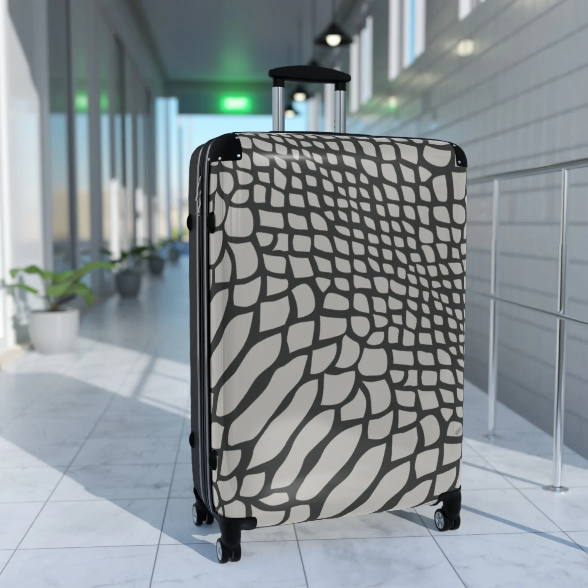 Snakeskin Print Suitcase