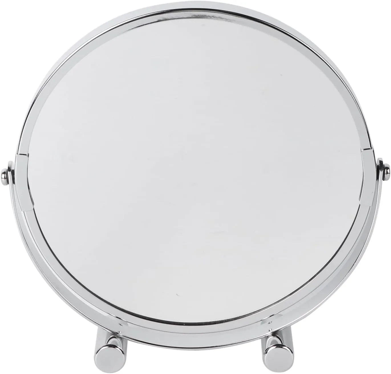 SOIMISS 360Degree Double Sided Swivel Mirror High Definition Magnification Portable Makeup Mirror with Antiskid Base for Bathroom Vanity Travel Use