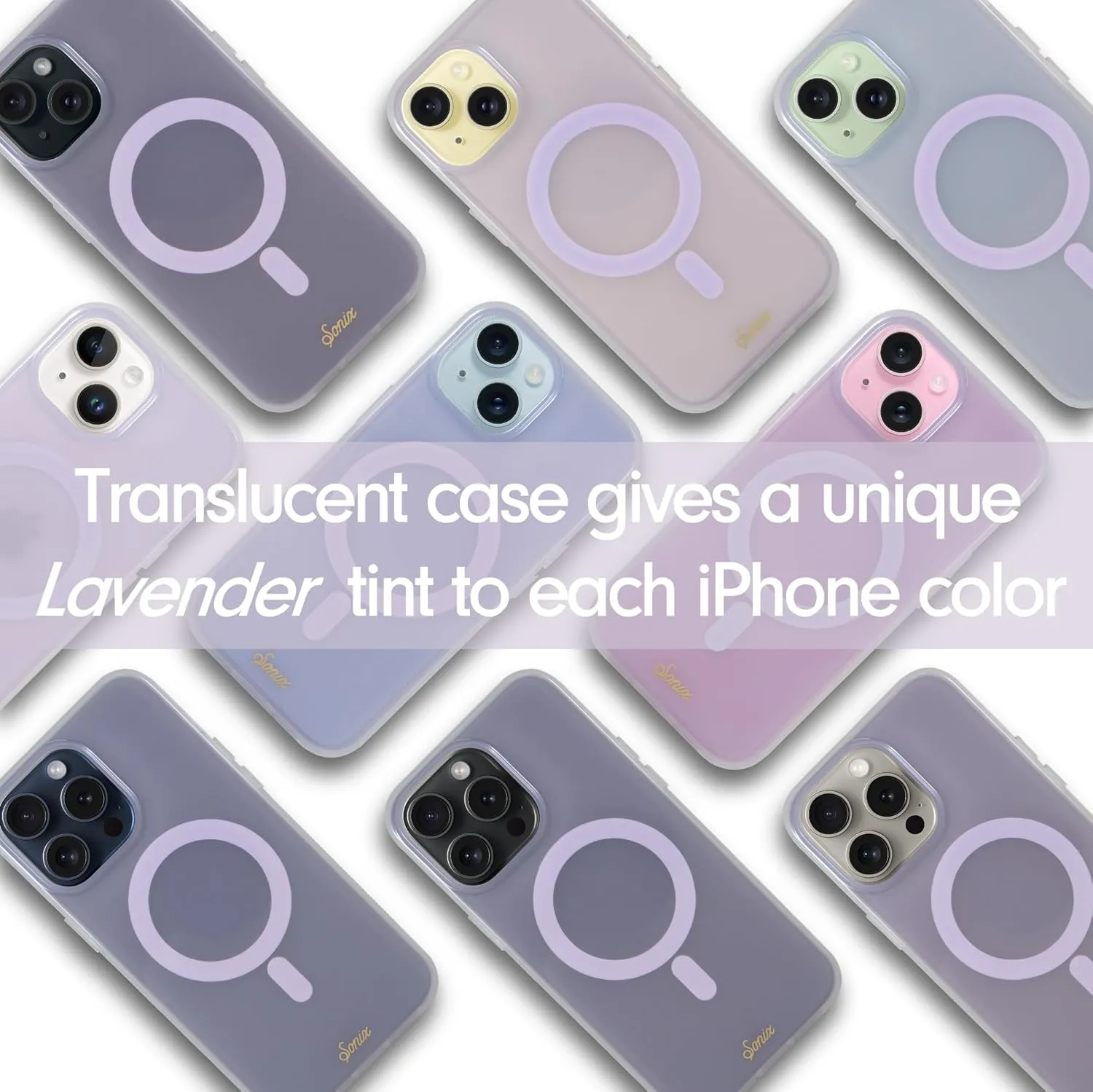 Sonix Case for iPhone 14 Pro | Compatible with Magsafe | 10ft Drop Tested | Jelly Lavender