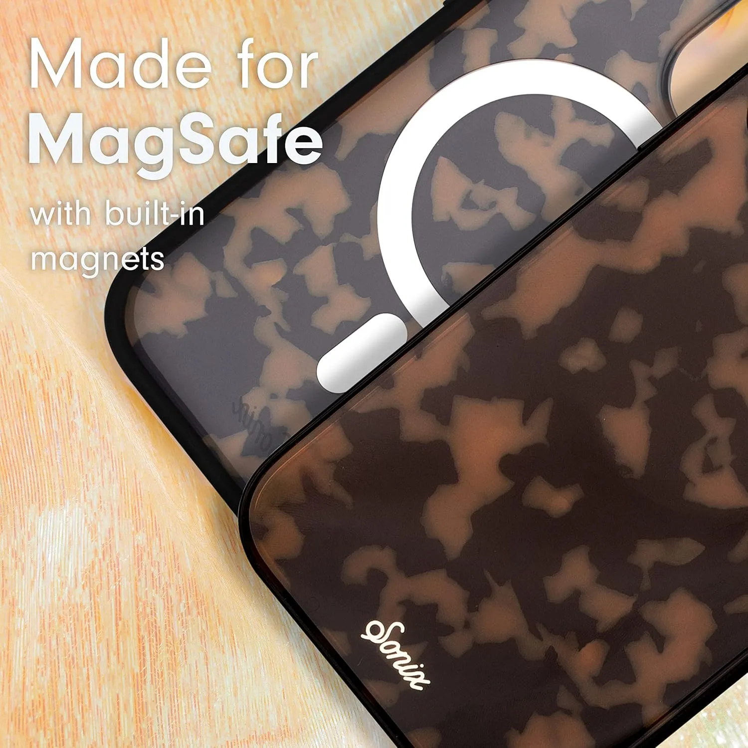Sonix Case for iPhone 14 Pro | Compatible with MagSafe | 10ft Drop Tested | Tortoiseshell | Brown Tort