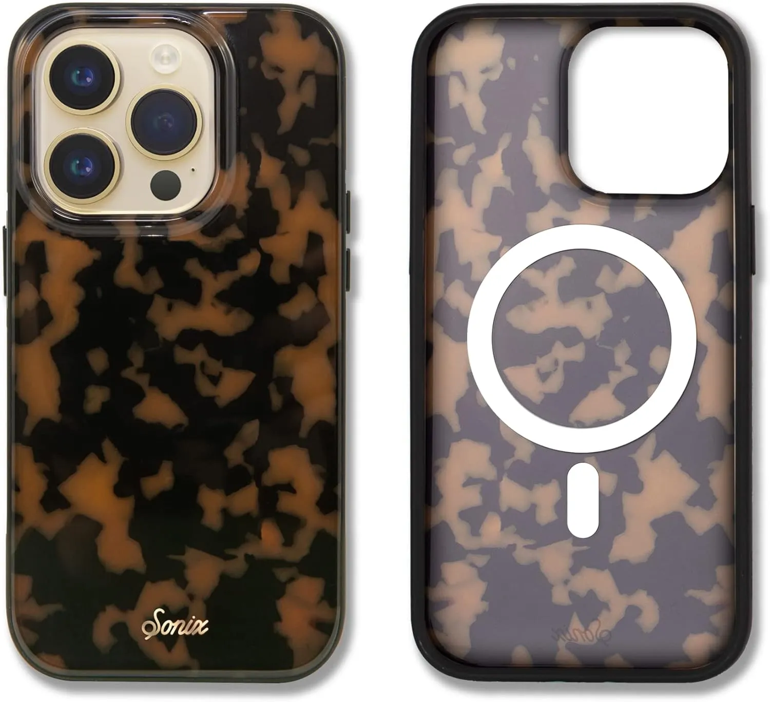 Sonix Case for iPhone 14 Pro | Compatible with MagSafe | 10ft Drop Tested | Tortoiseshell | Brown Tort