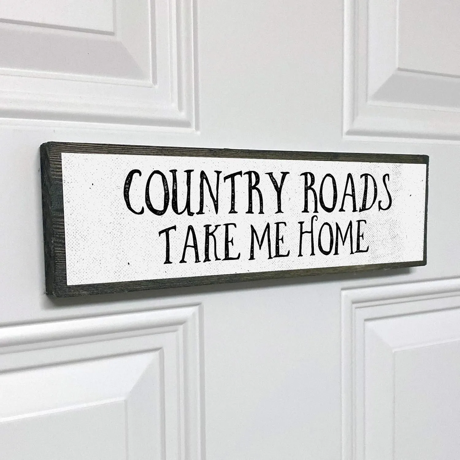 Southern Wood Signs (Medium - Wood And Metal, Country Roads Take Me Home)