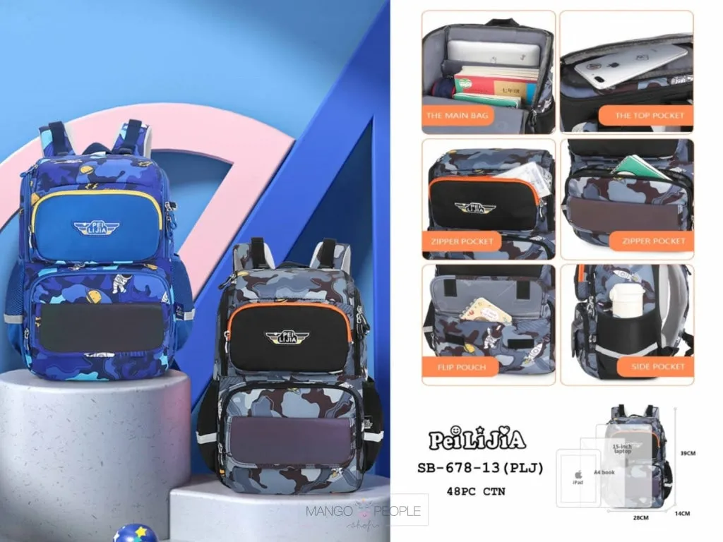 Space Theme Large Capacity Backpack for School And College Students