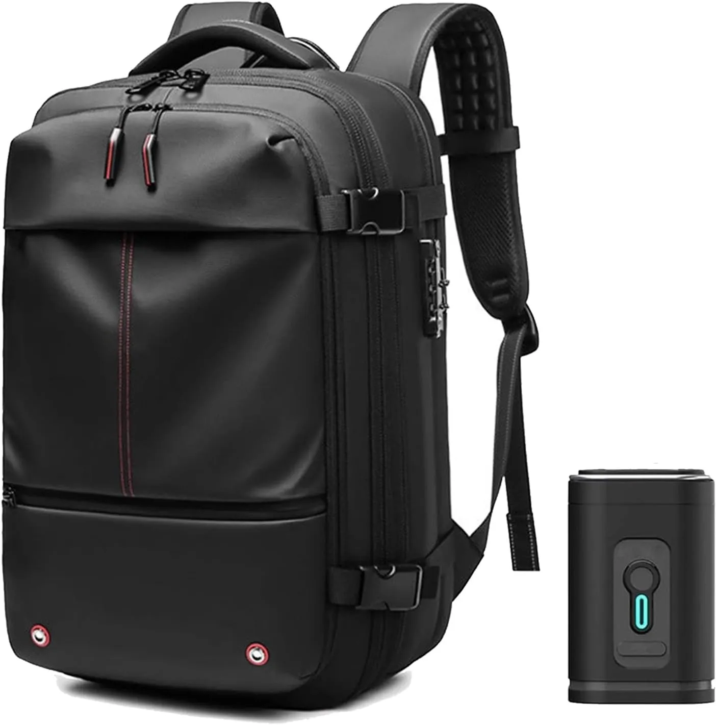 Spacevac Pro Backpack, Space Vac Pro Backpack, Spacevacpro Extra Large Vacuum Compression Travel Laptop luggage Bag/Carry-On (Classic, Black, with Pump)