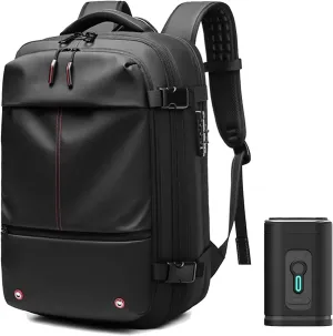 Spacevac Pro Backpack, Space Vac Pro Backpack, Spacevacpro Extra Large Vacuum Compression Travel Laptop luggage Bag/Carry-On (Classic, Black, with Pump)