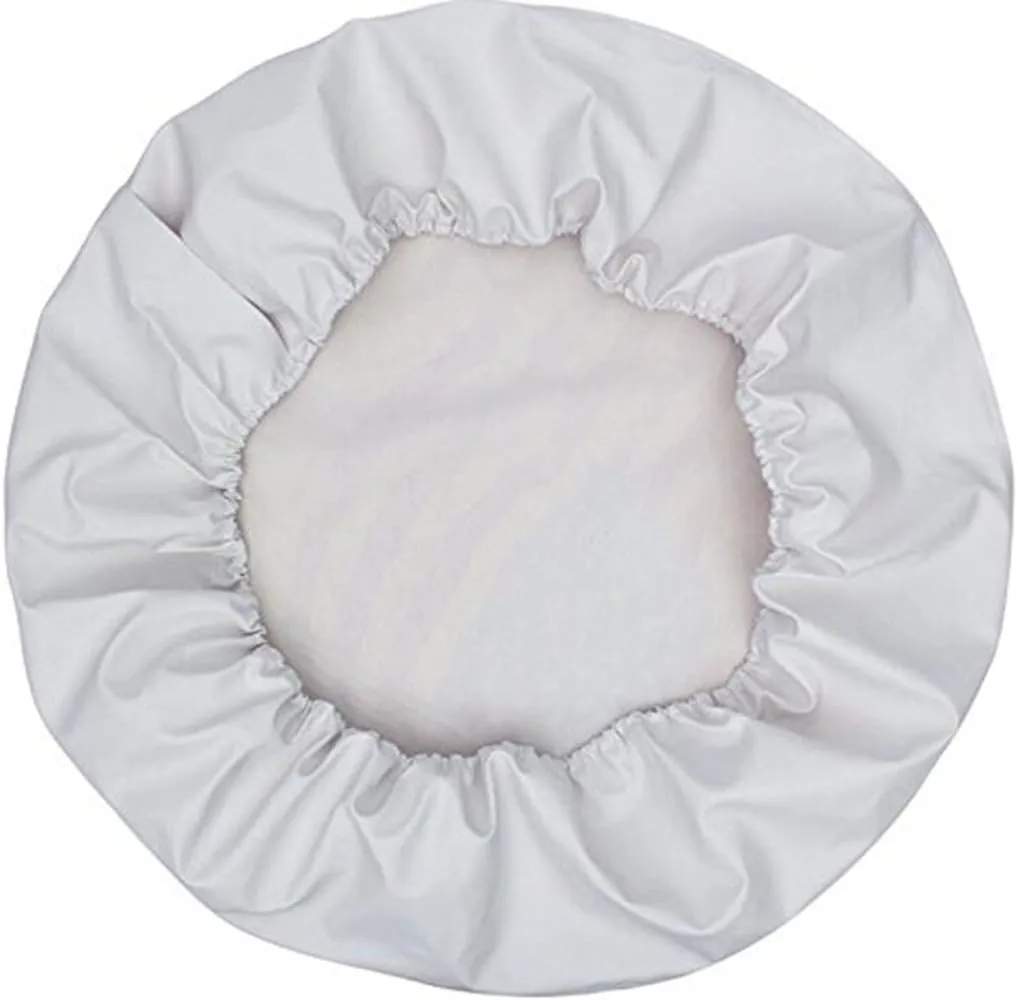 Spare Tire Covers 16 inch PVC Leather White Wheel Tire Cover Rim Protector for RV Jeep Toyota RAV4 Honda CRV All Cars (16" for Diameter 29"-31")