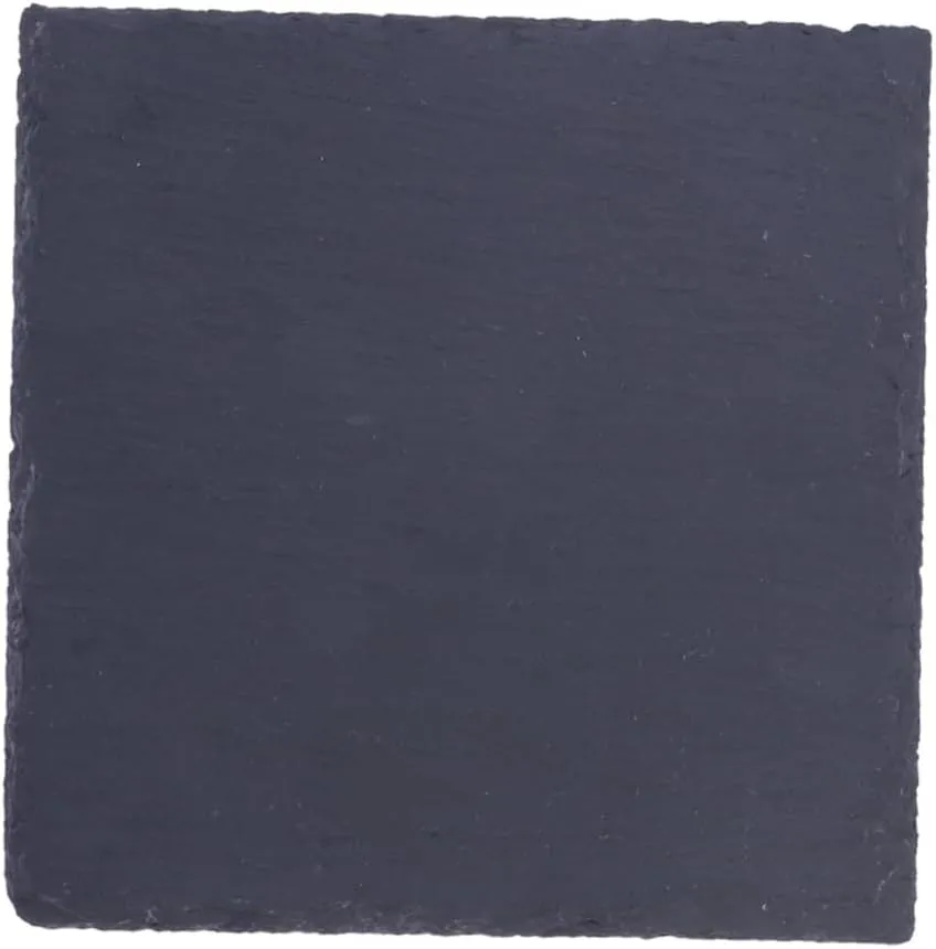 Square Plate Natural Stone Plate for Western Food Cake Sushi Barbecue Cheese Pizza Fruit Tray 15x15cm