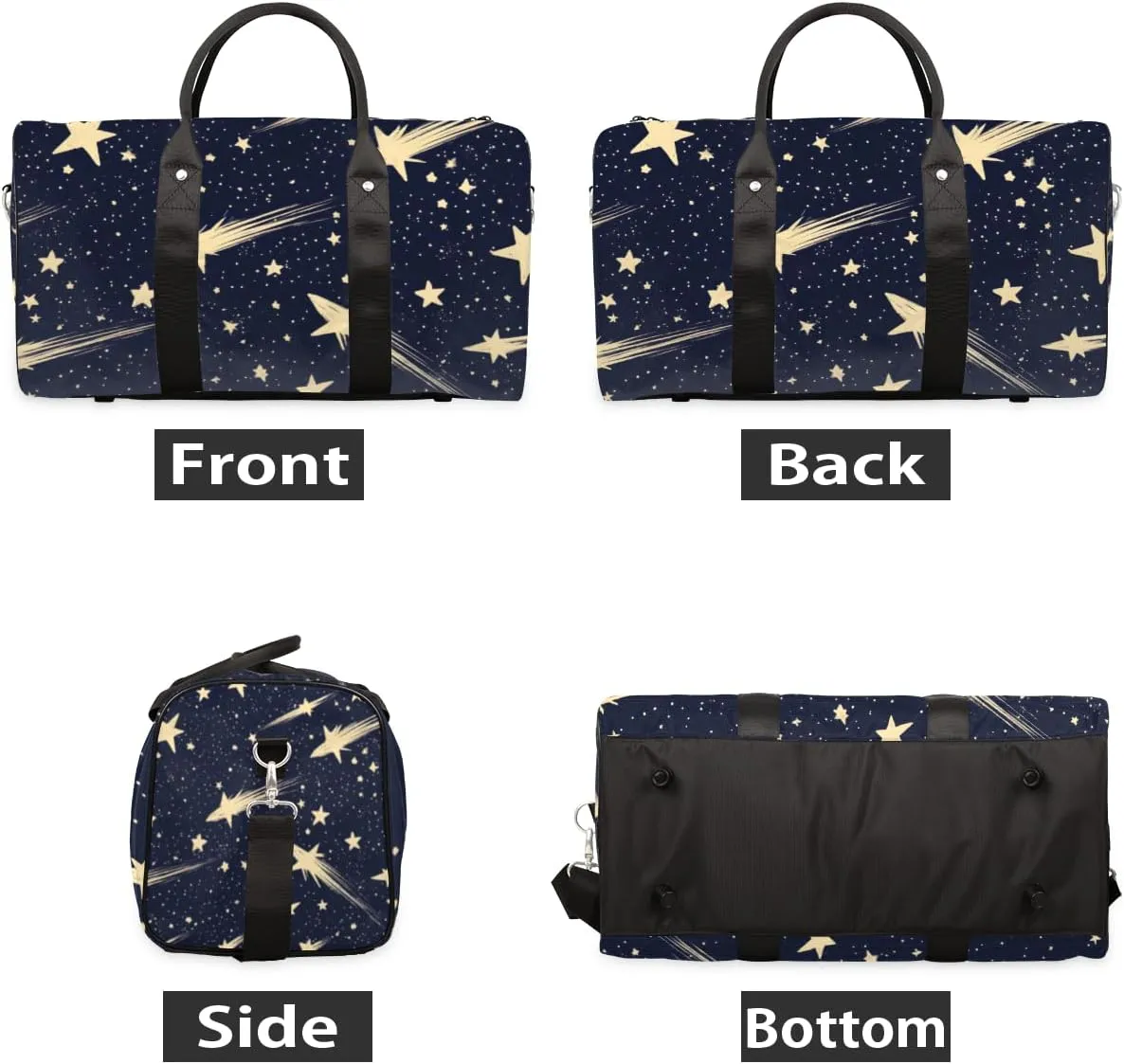 Starry Sky Travel Duffle Bag for Women Men Gym Duffel Foldable Bag Waterproof Weekender Meteor Universe Duffle Tote