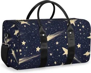 Starry Sky Travel Duffle Bag for Women Men Gym Duffel Foldable Bag Waterproof Weekender Meteor Universe Duffle Tote