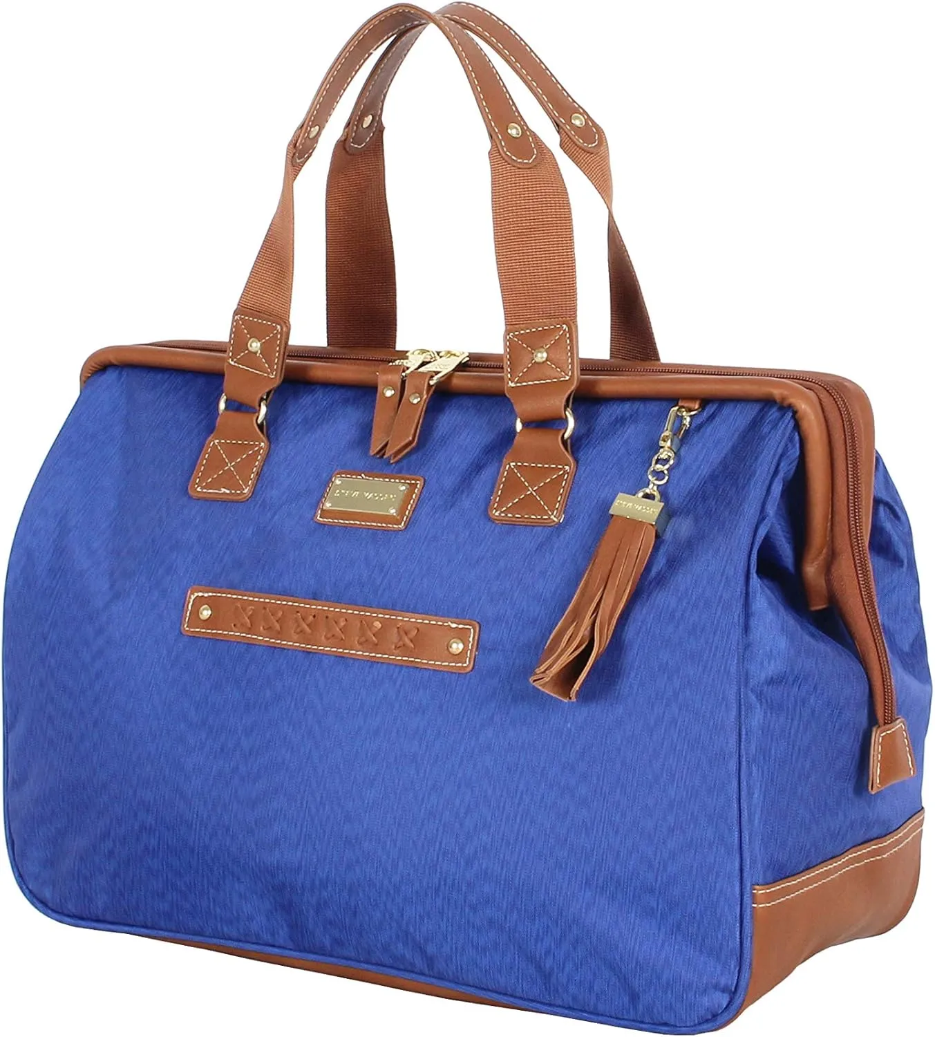 Steve Madden Designer-Gepckkollektion 4-teiliges Softside-Koffer-Set Reise-Set enthlt eine Tragetasche, 50,8 cm Handgepck, 61 cm und 71,1 cm Karierte Koffer