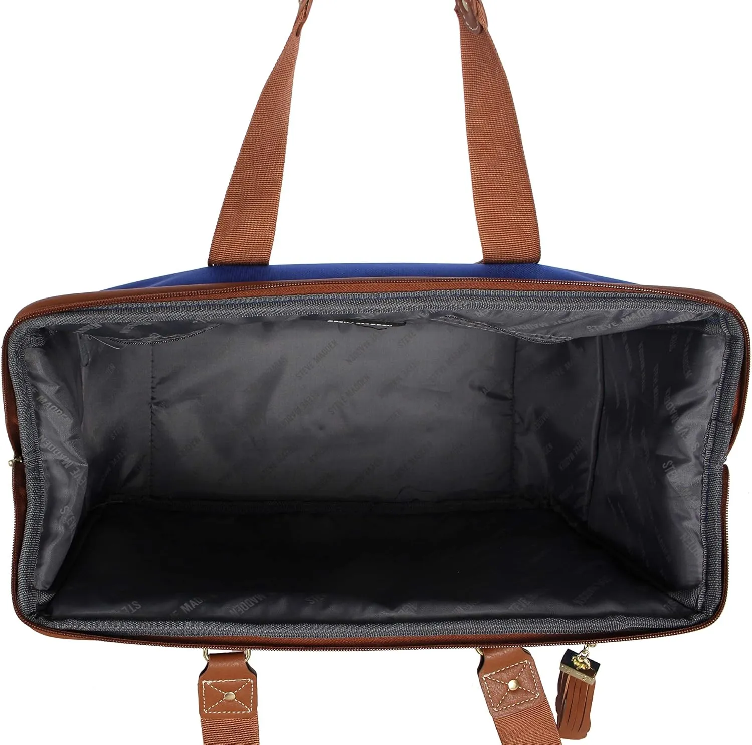 Steve Madden Designer-Gepckkollektion 4-teiliges Softside-Koffer-Set Reise-Set enthlt eine Tragetasche, 50,8 cm Handgepck, 61 cm und 71,1 cm Karierte Koffer