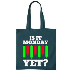 Stock Market Tote Bag Funny Investor Gift for Stock Broker Bull Market Day Trader Investing Navy Black Multicolor Canvas Tote Bag