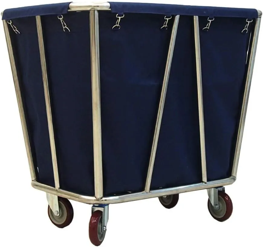 Storage Hand Trucks,Kitchen Movable Trolleys, Commercial Laundry Sorter Cart,Hotel Laundry Room Cleaning Organizer with Movable Bag