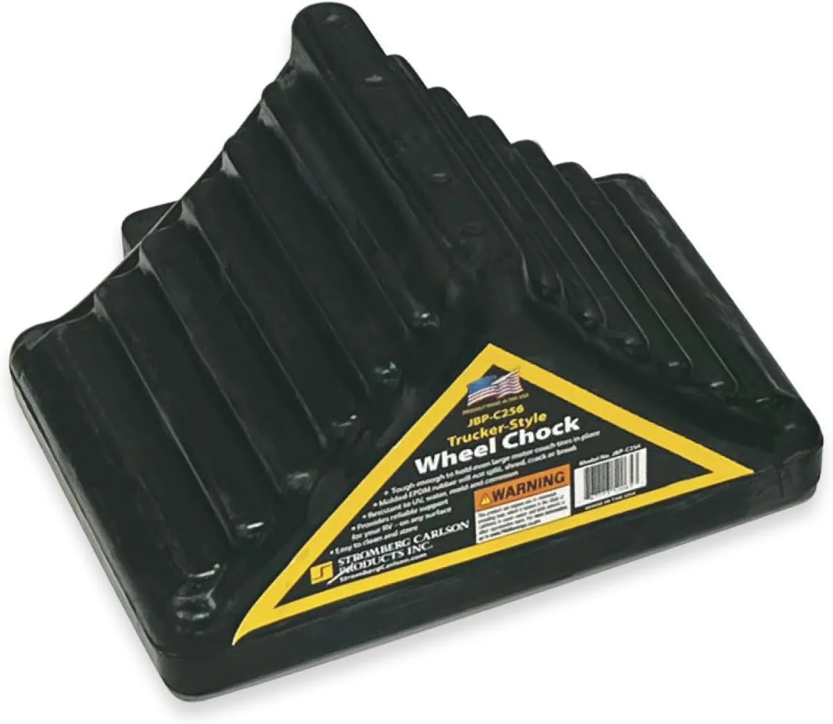 Stromberg Carlson Rubber Wheel Chock - RV Accessories, Camper Accessories, Wheel Chocks for Travel Trailers, RV Wheel Chock, Trailer Accessories, Utility Trailer Accessories, RV Supplies
