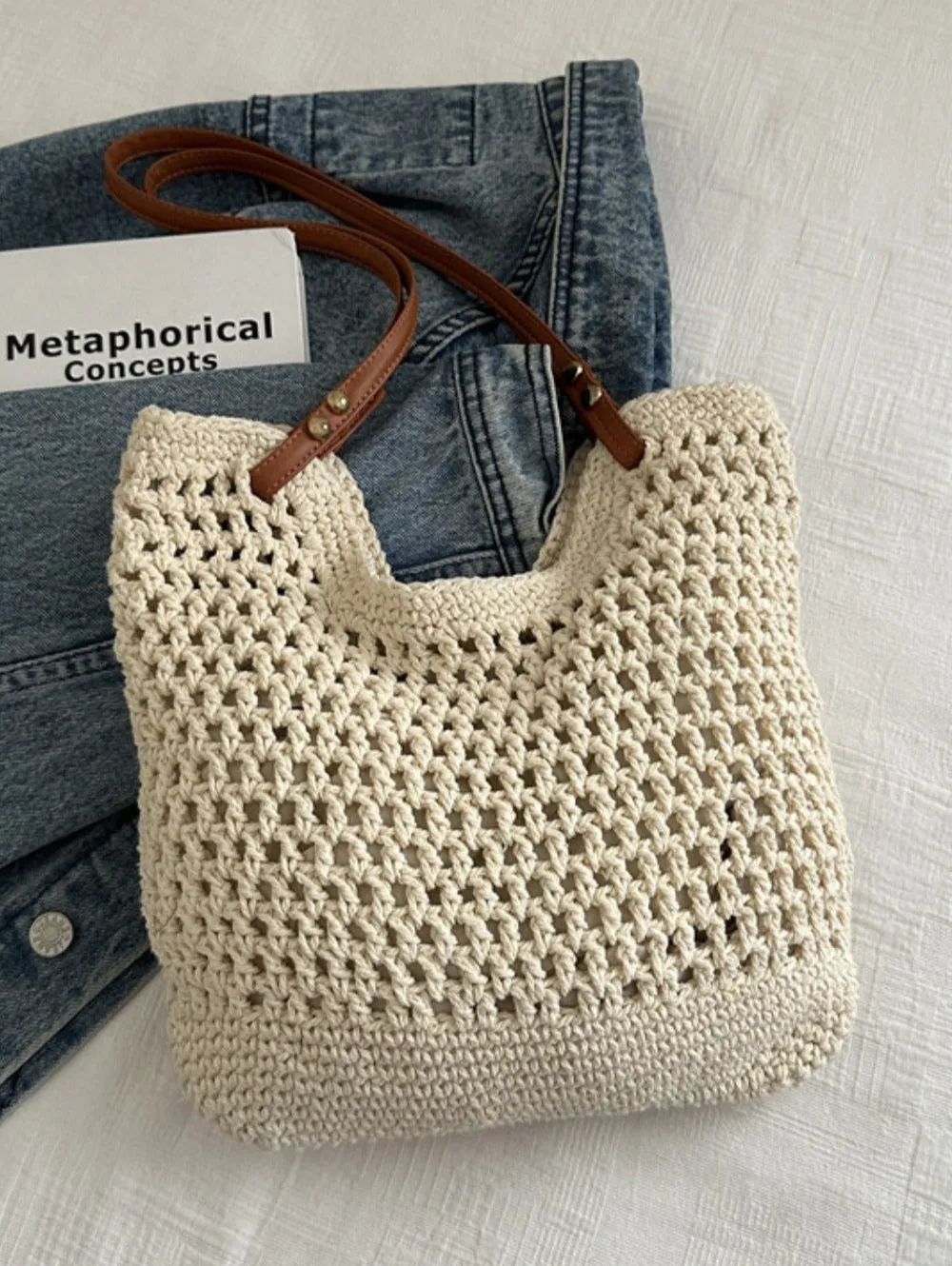 Summer Breeze Woven Tote