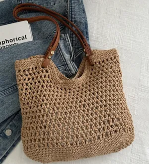 Summer Breeze Woven Tote