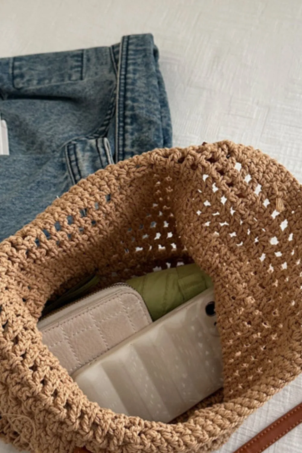 Summer Breeze Woven Tote