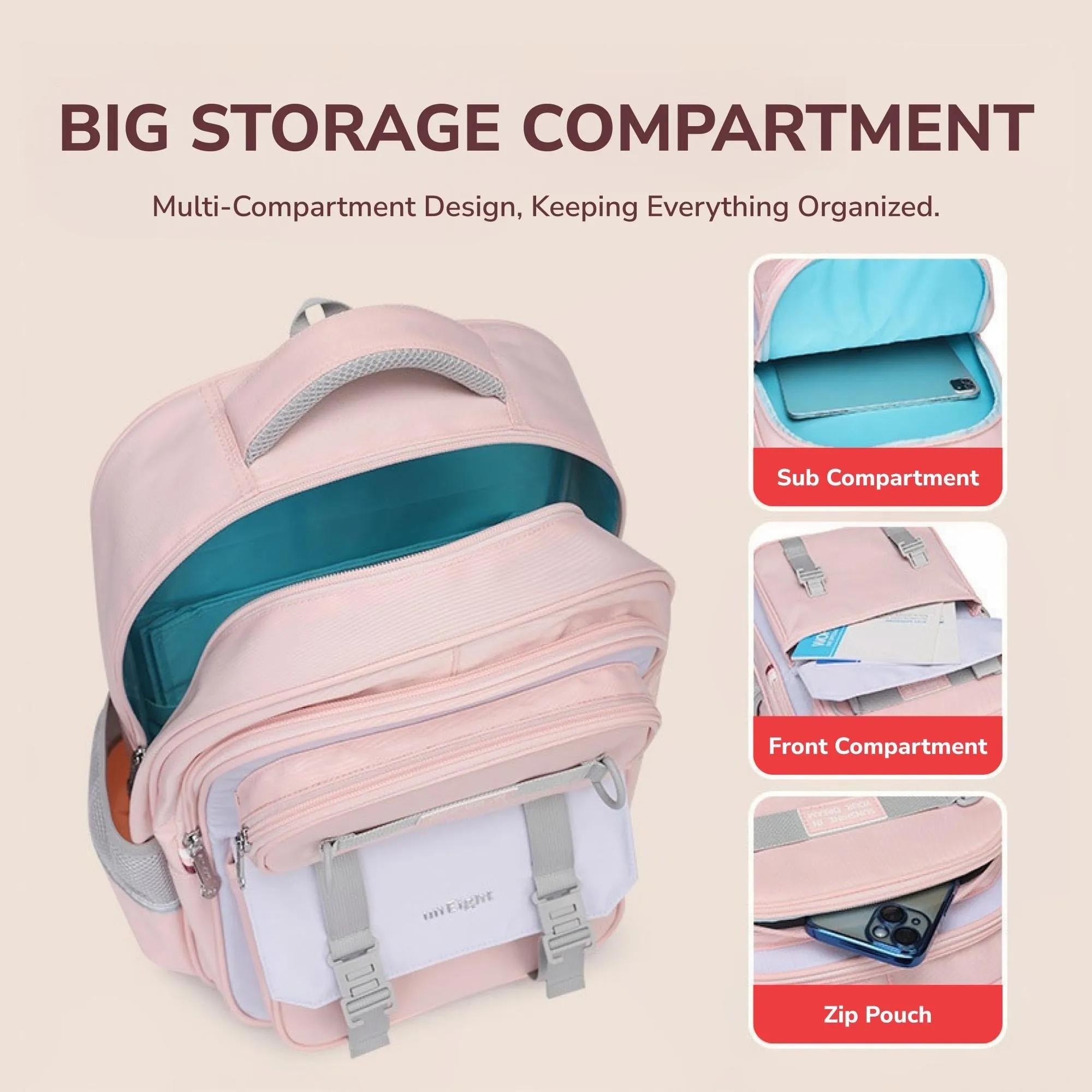 Sun Eight Middlez Ergonomic Spine Protection Primary School Bag