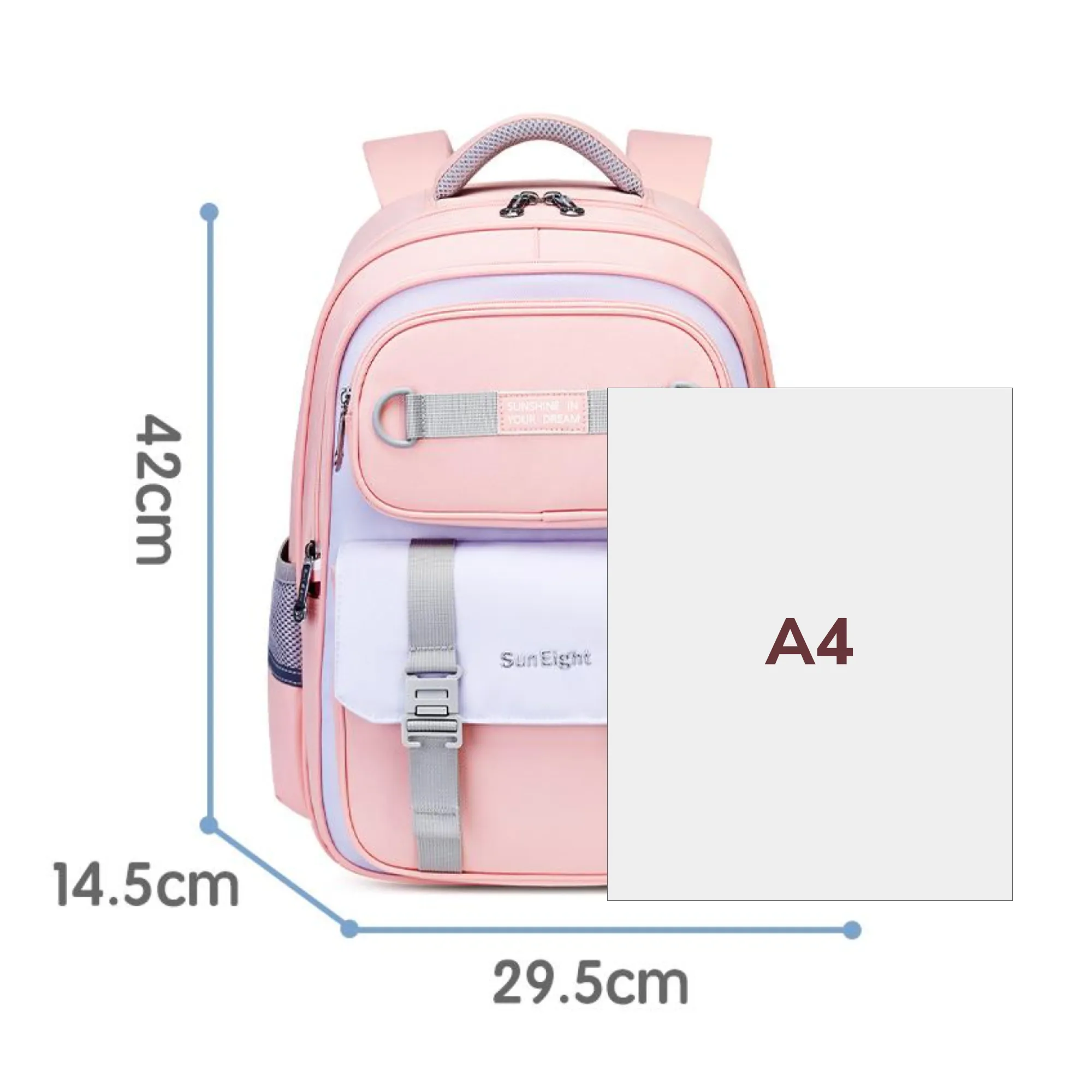 Sun Eight Middlez Ergonomic Spine Protection Primary School Bag
