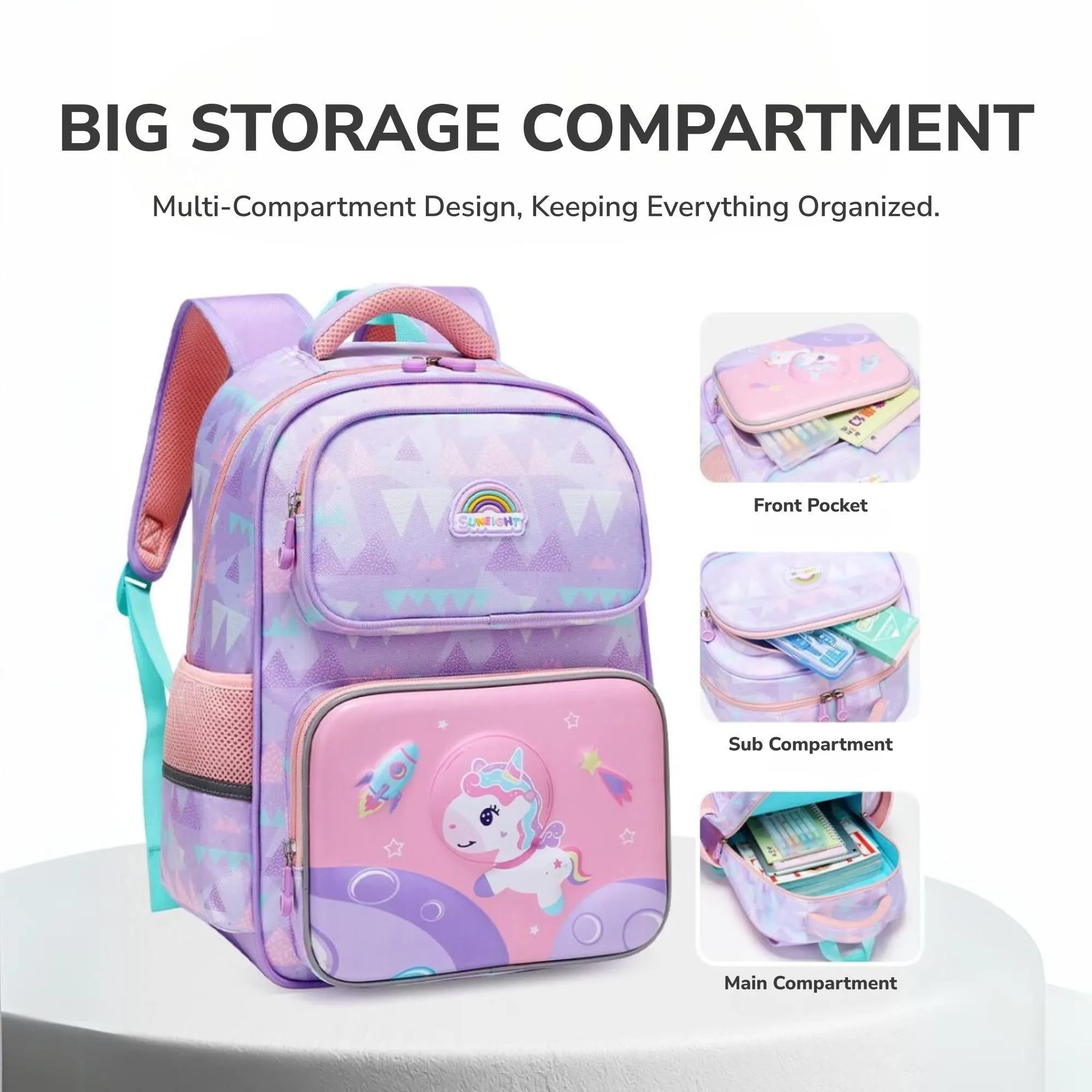 Sun Eight Snazz Ergonomic Spine Protection Primary School Bag