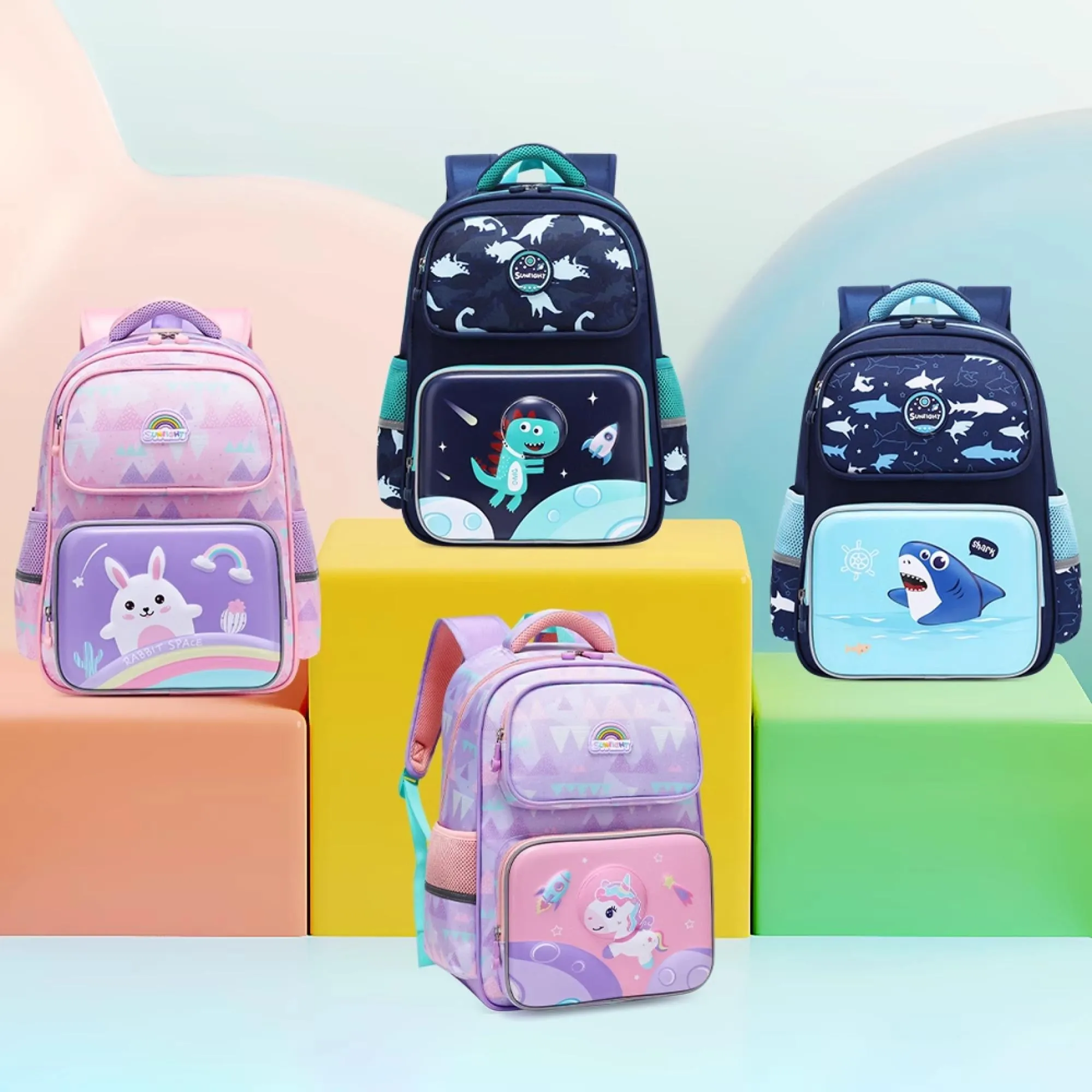 Sun Eight Snazz Ergonomic Spine Protection Primary School Bag