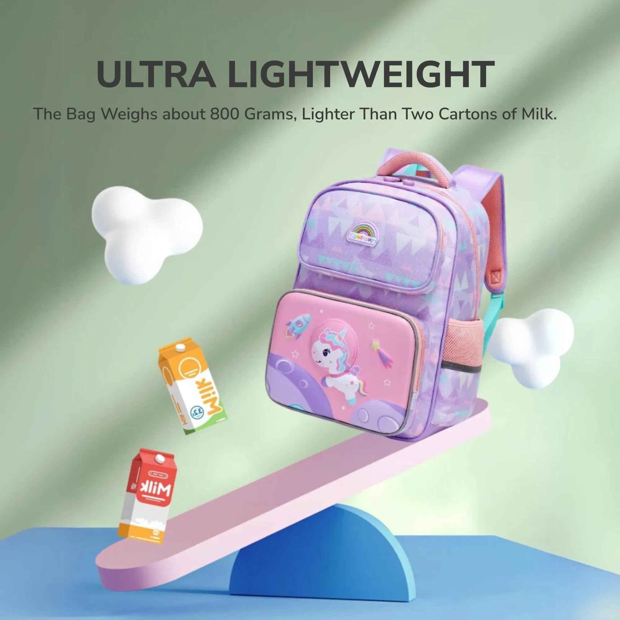 Sun Eight Snazz Ergonomic Spine Protection Primary School Bag