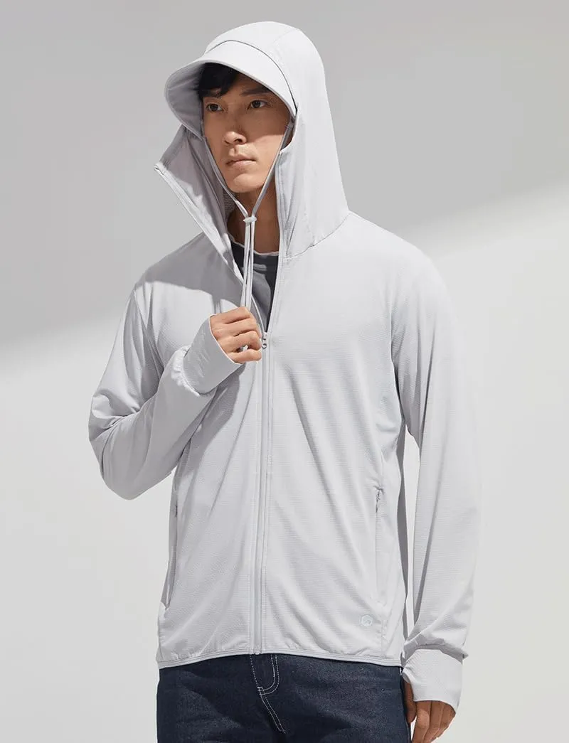 Sun Protection Clothing Men UV Jackets UPF50  UV Protection Sun Hoodies Lightweight Cooling Jackets Sportswear