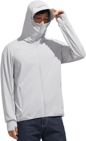 Sun Protection Clothing Men UV Jackets UPF50  UV Protection Sun Hoodies Lightweight Cooling Jackets Sportswear