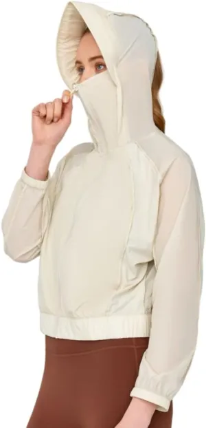 Sun Protection Clothing Women UPF50  Outdoor Wide Brim Hooded Sun Jackets UV Protection Lightweight Cooling Coat