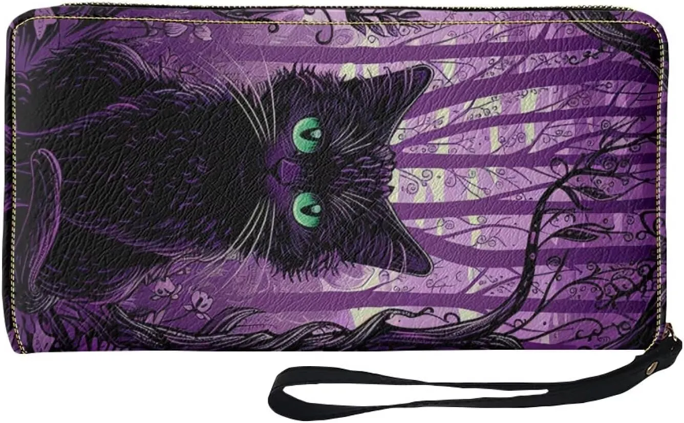 Sunflower Wallet for Women Around Zipper Long Purse Travel Clutch Bag