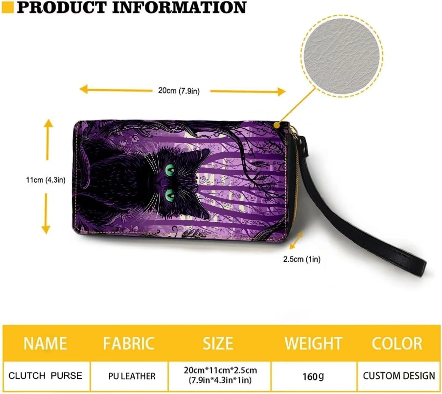 Sunflower Wallet for Women Around Zipper Long Purse Travel Clutch Bag