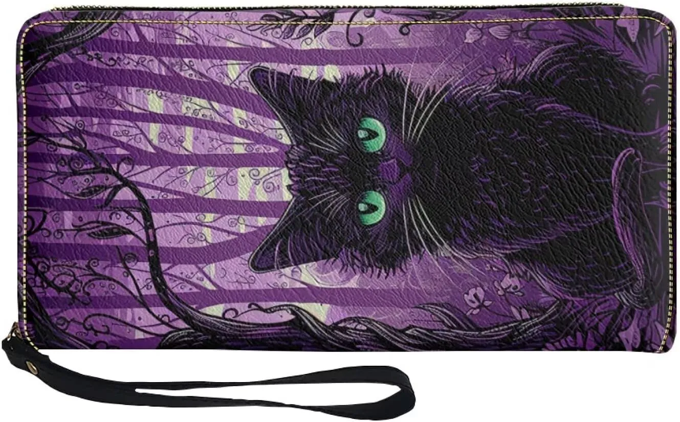Sunflower Wallet for Women Around Zipper Long Purse Travel Clutch Bag