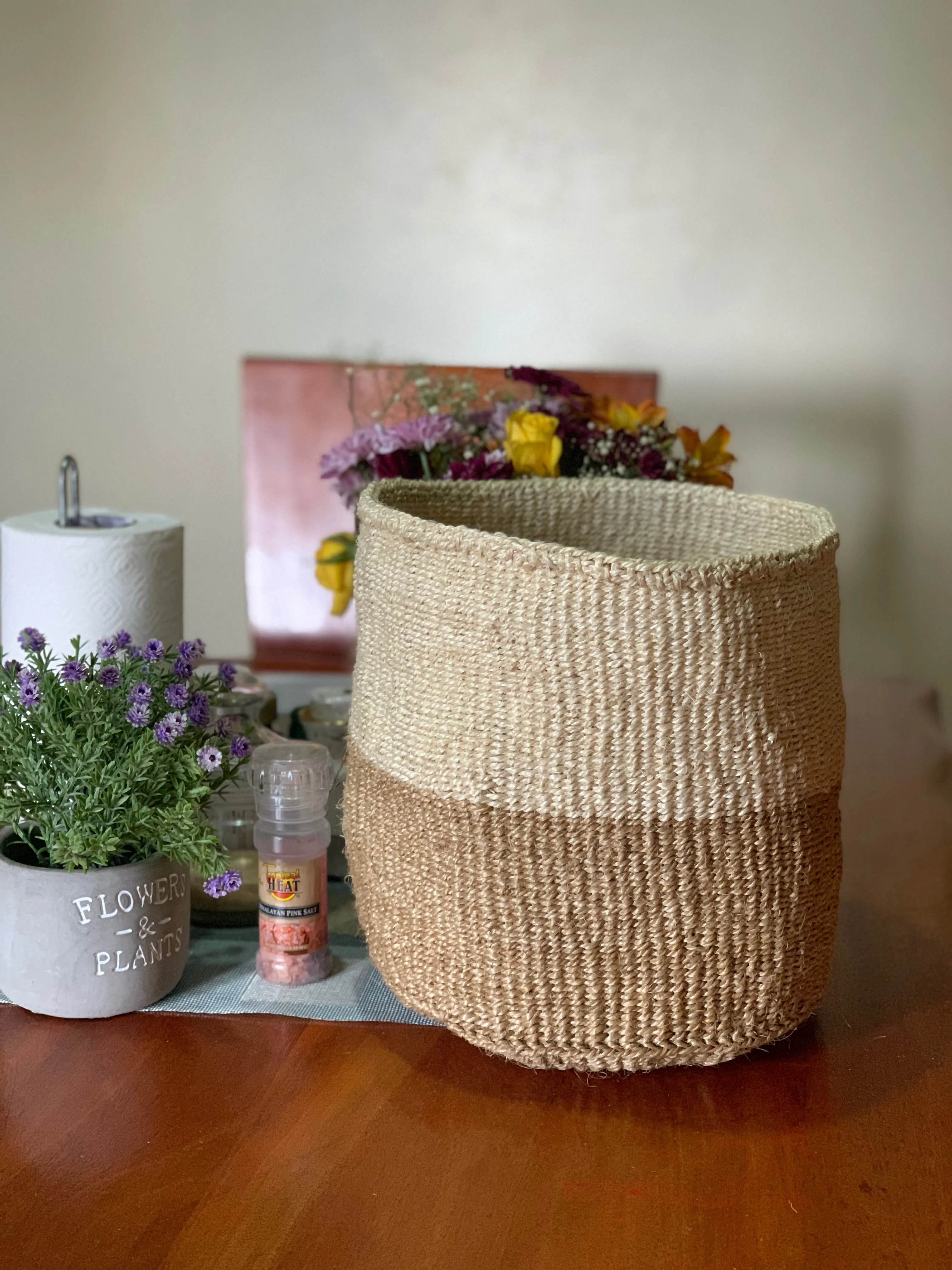Swahili Baskets / Handwoven Storage Baskets / Kenyan Planters