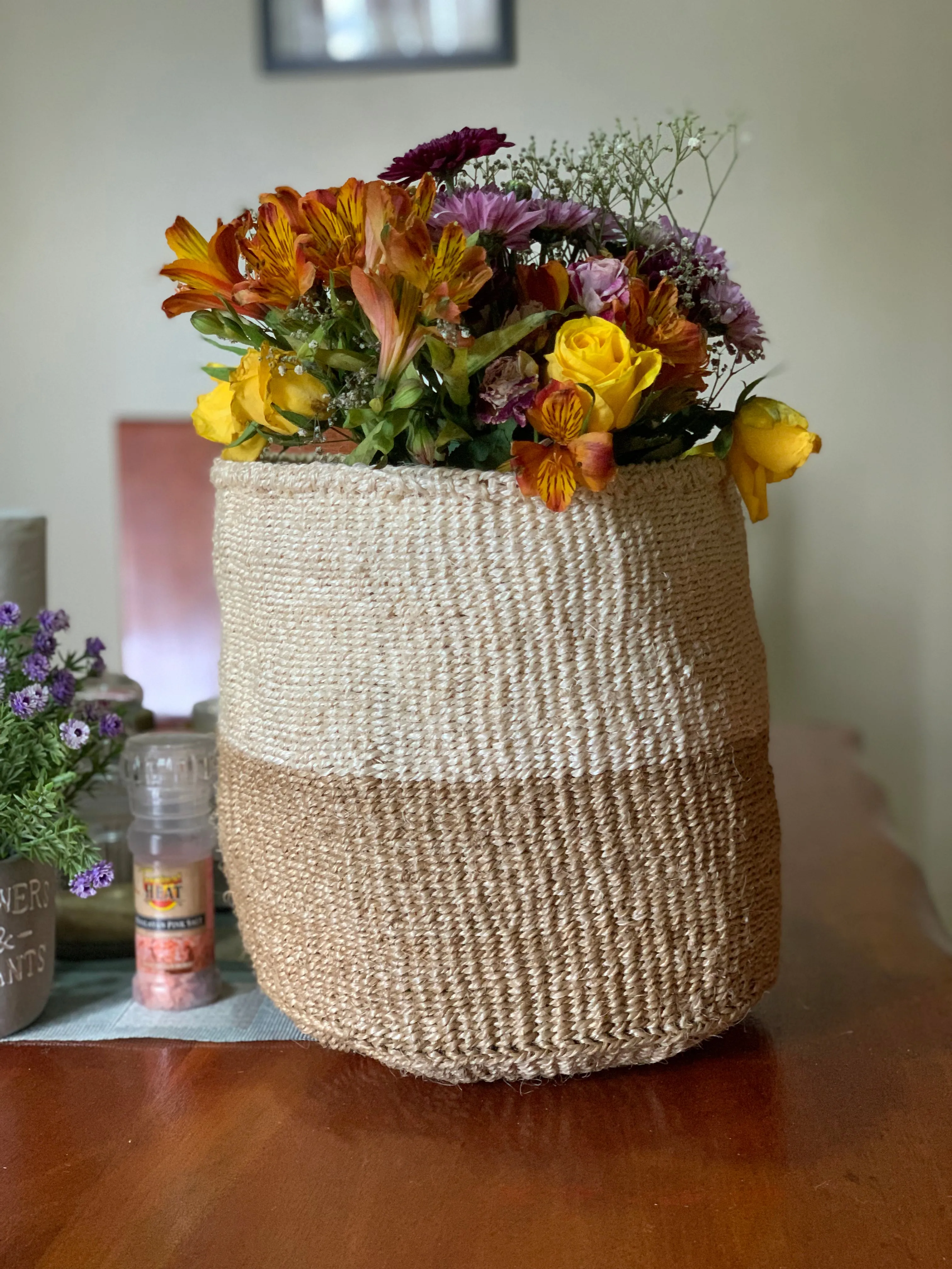 Swahili Baskets / Handwoven Storage Baskets / Kenyan Planters