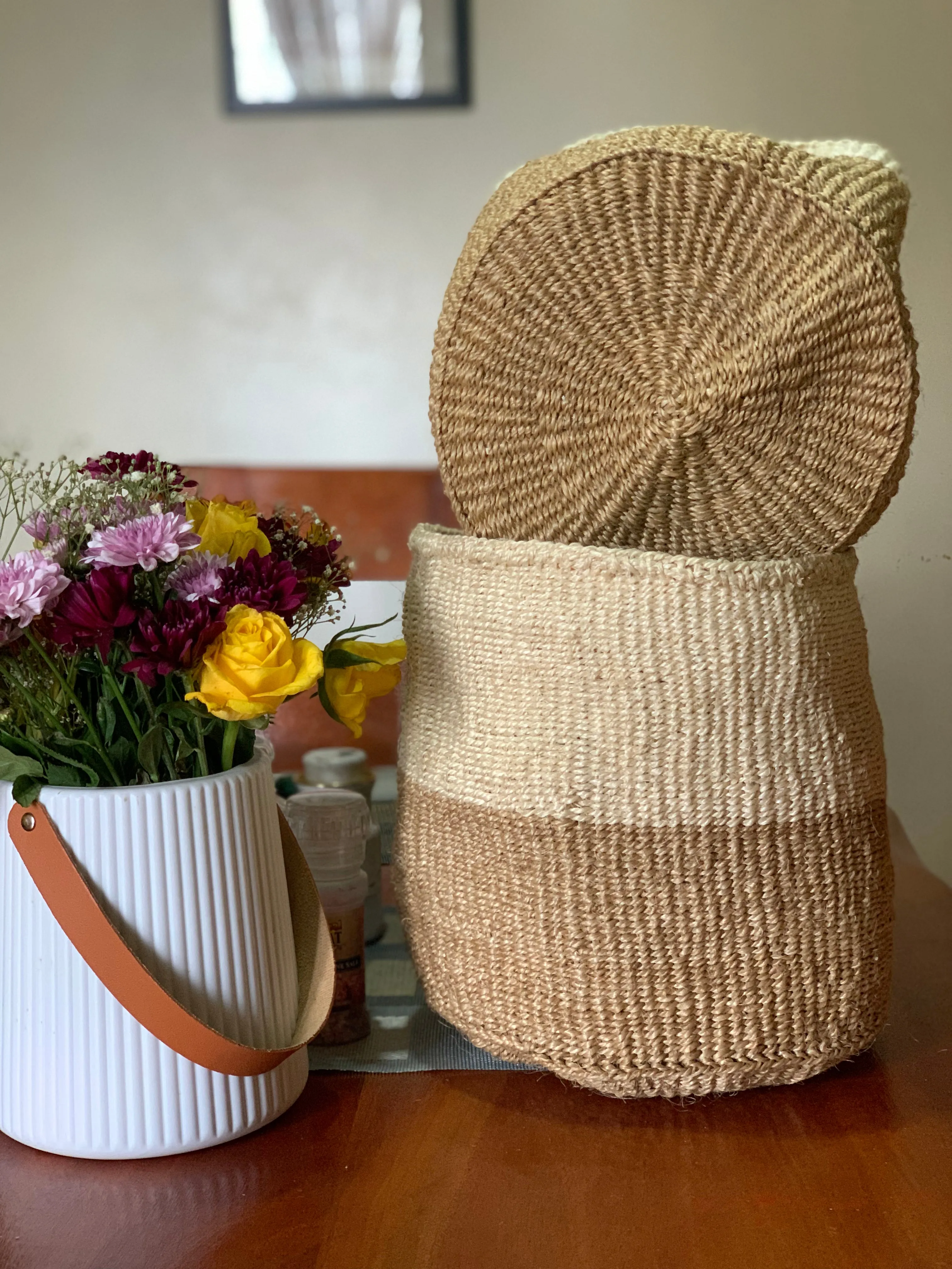 Swahili Baskets / Handwoven Storage Baskets / Kenyan Planters
