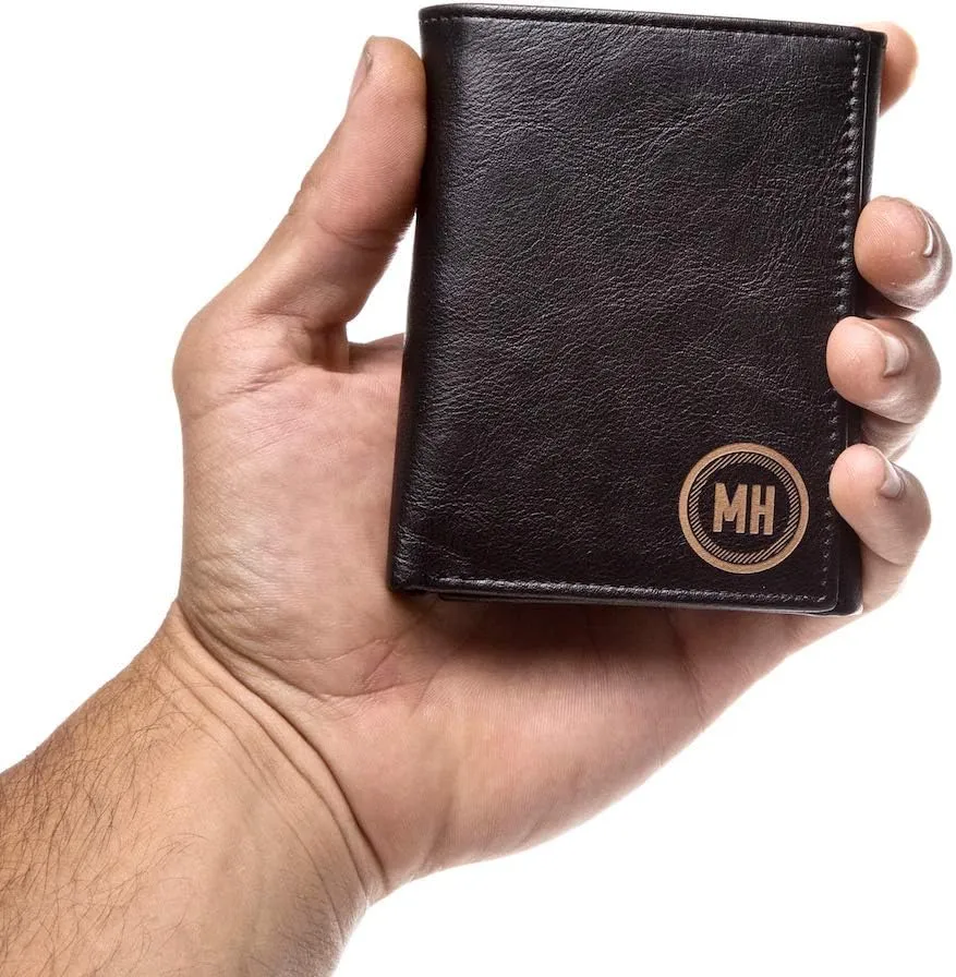 Swanky Badger NEW Personalized Wallet - Trifold Wallet, ID & Card Slots