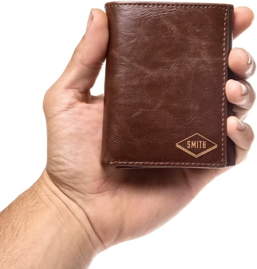 Swanky Badger NEW Personalized Wallet - Trifold Wallet, ID & Card Slots