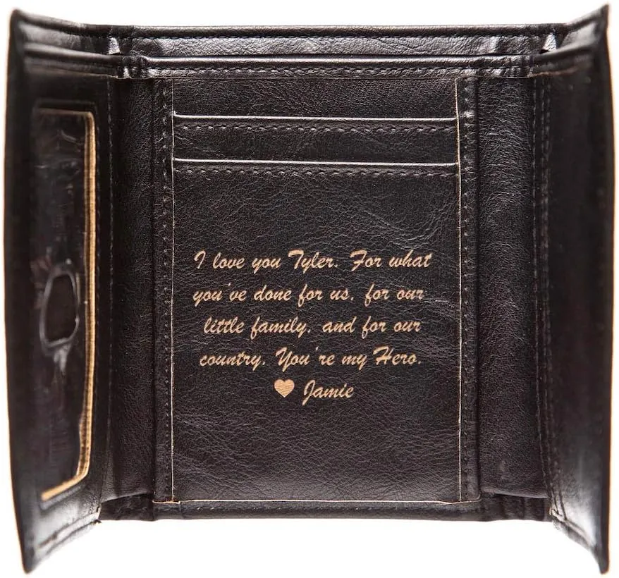 Swanky Badger NEW Personalized Wallet - Trifold Wallet, ID & Card Slots